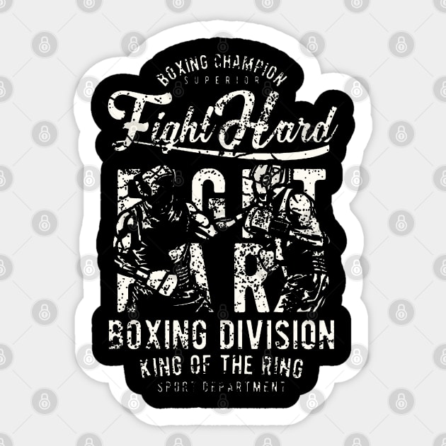 Fight Hard Boxing Sticker by JakeRhodes